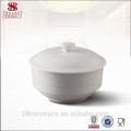 Vajilla al por mayor del restaurante usado, sopera de sopa china de la porcelana